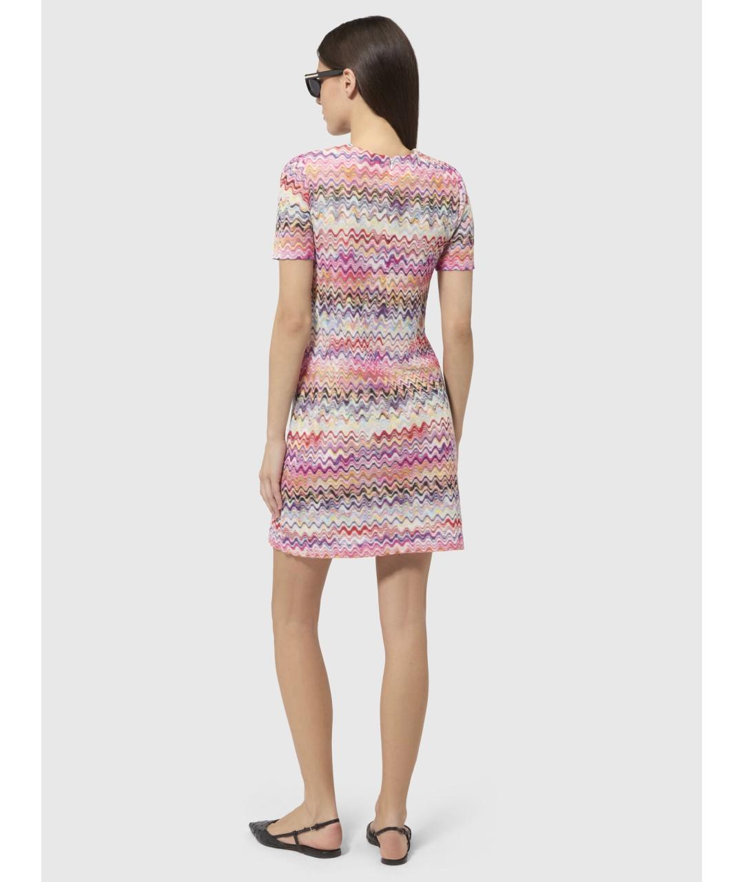 MISSONI Розовое хлопковое повседневное платье, фото 3