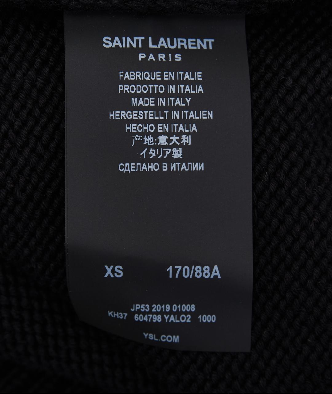SAINT LAURENT Синий хлопковый джемпер / свитер, фото 4