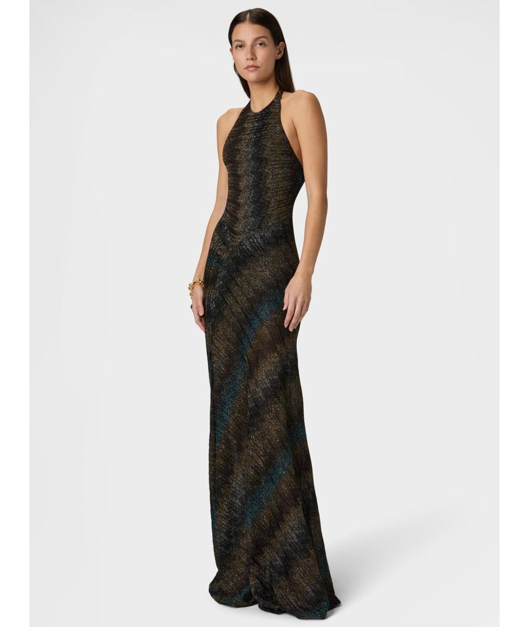 MISSONI Коричневое вискозное коктейльное платье, фото 6
