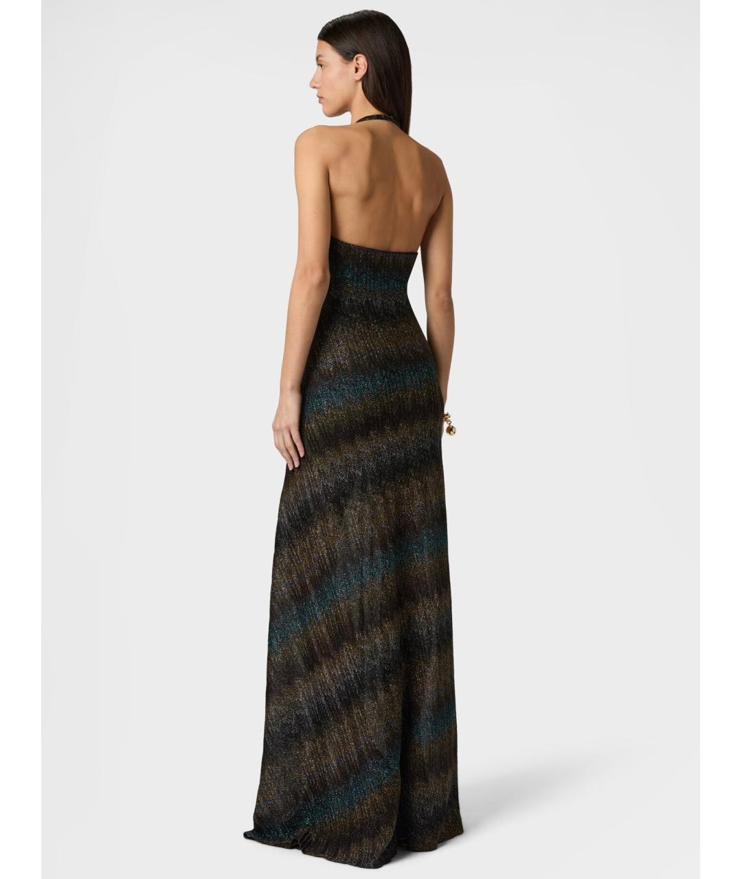 MISSONI Коричневое вискозное коктейльное платье, фото 7