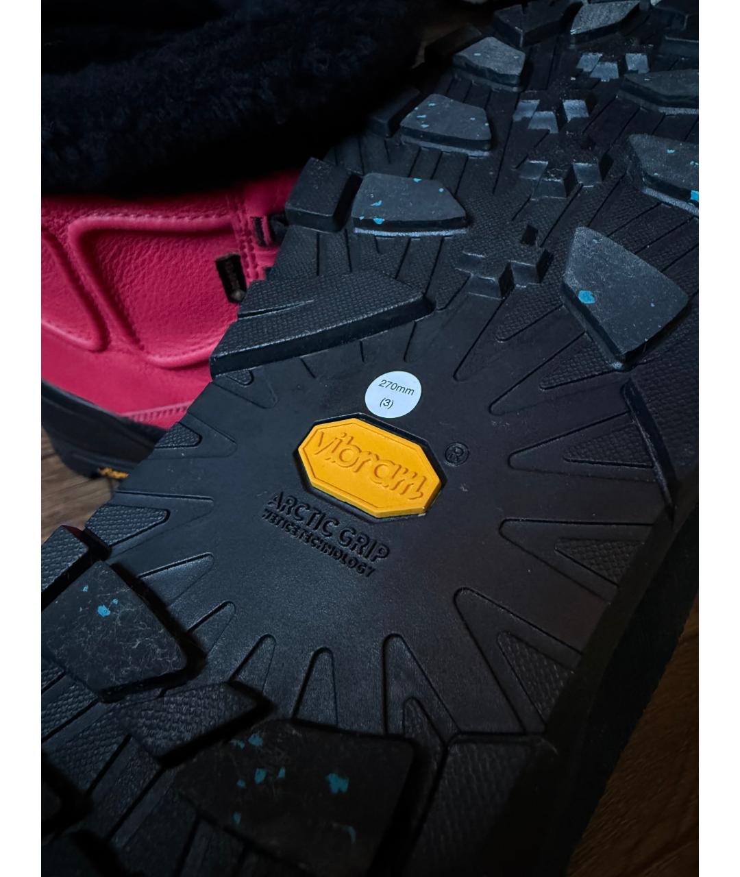 UGG AUSTRALIA Фуксия кожаные ботинки, фото 6