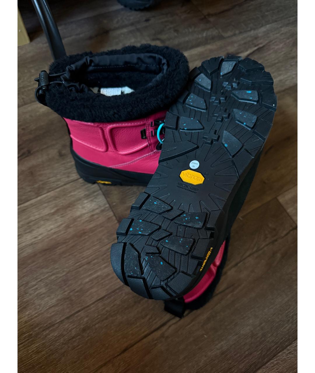 UGG AUSTRALIA Фуксия кожаные ботинки, фото 5