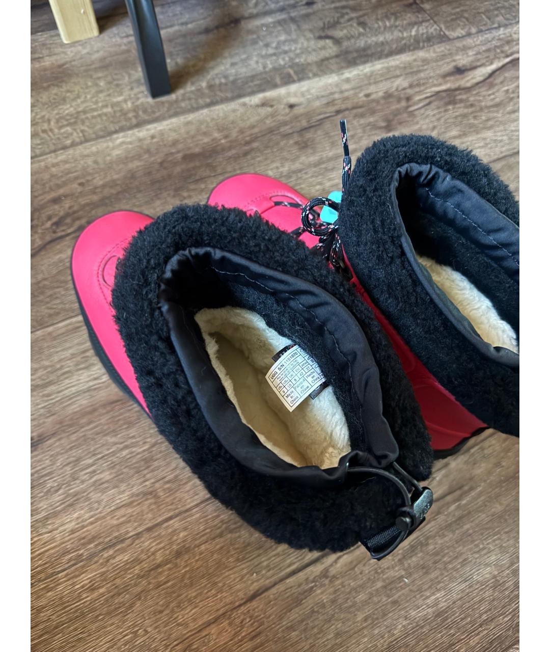 UGG AUSTRALIA Фуксия кожаные ботинки, фото 3