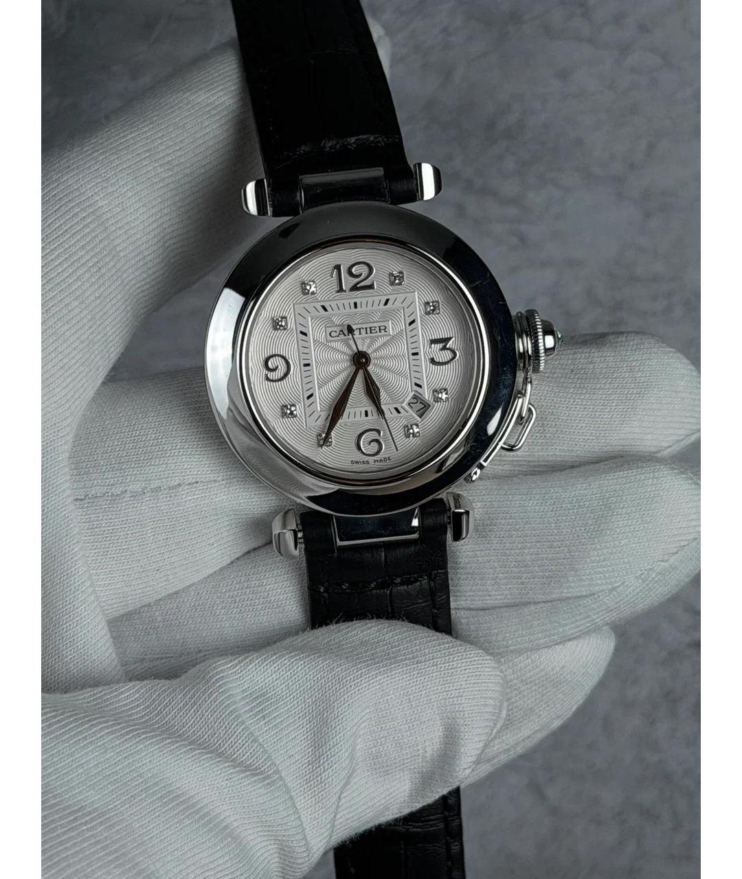 CARTIER Белые часы из белого золота, фото 2