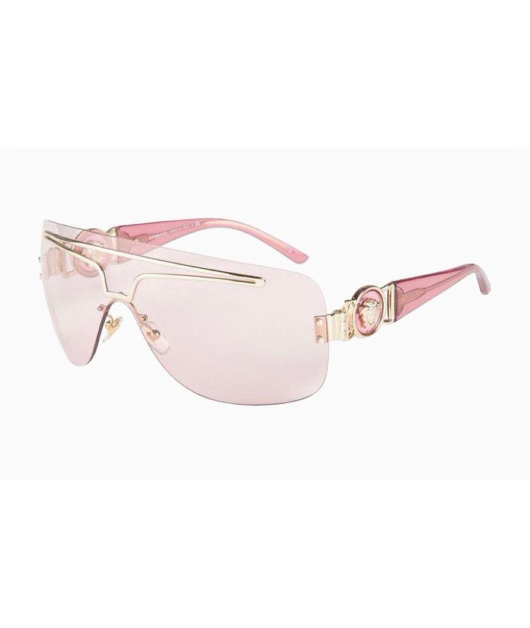 VERSACE Розовые пластиковые солнцезащитные очки, фото 5