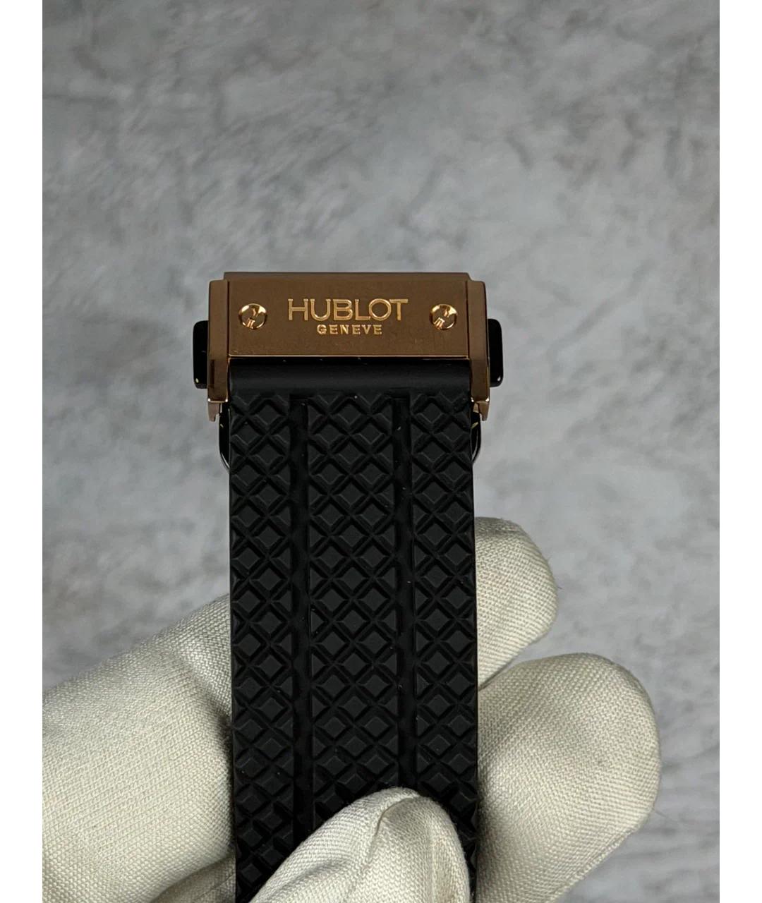 HUBLOT Черные часы из розового золота, фото 6