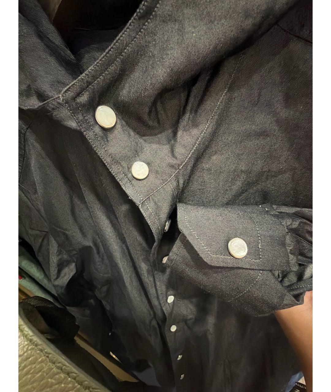 KITON Черная хлопковая кэжуал рубашка, фото 4