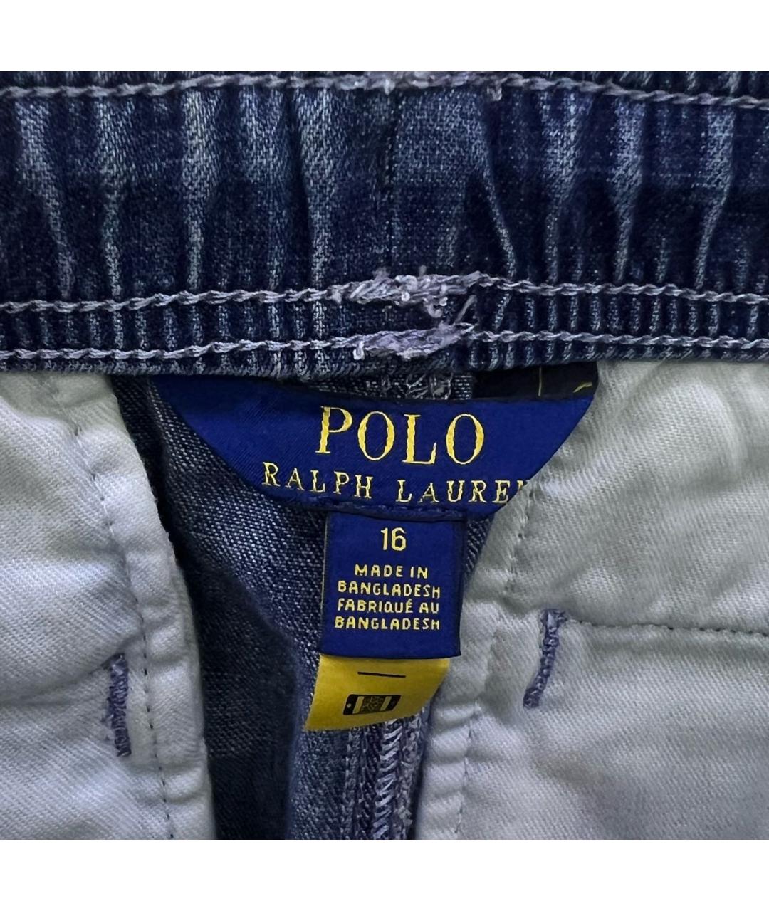 POLO RALPH LAUREN Синие деним брюки и шорты, фото 3