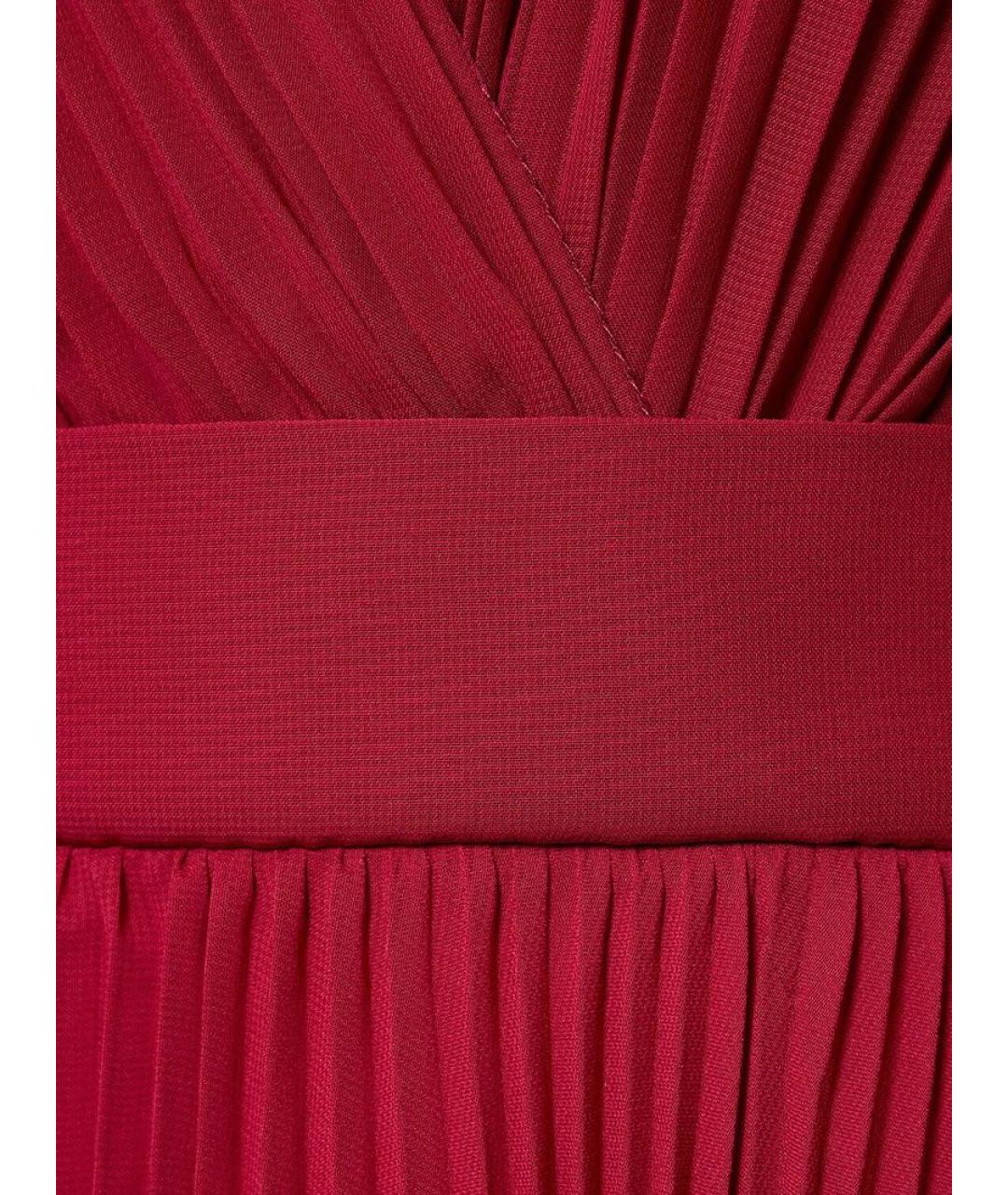 ELIE SAAB Бордовое полиэстеровое вечернее платье, фото 4