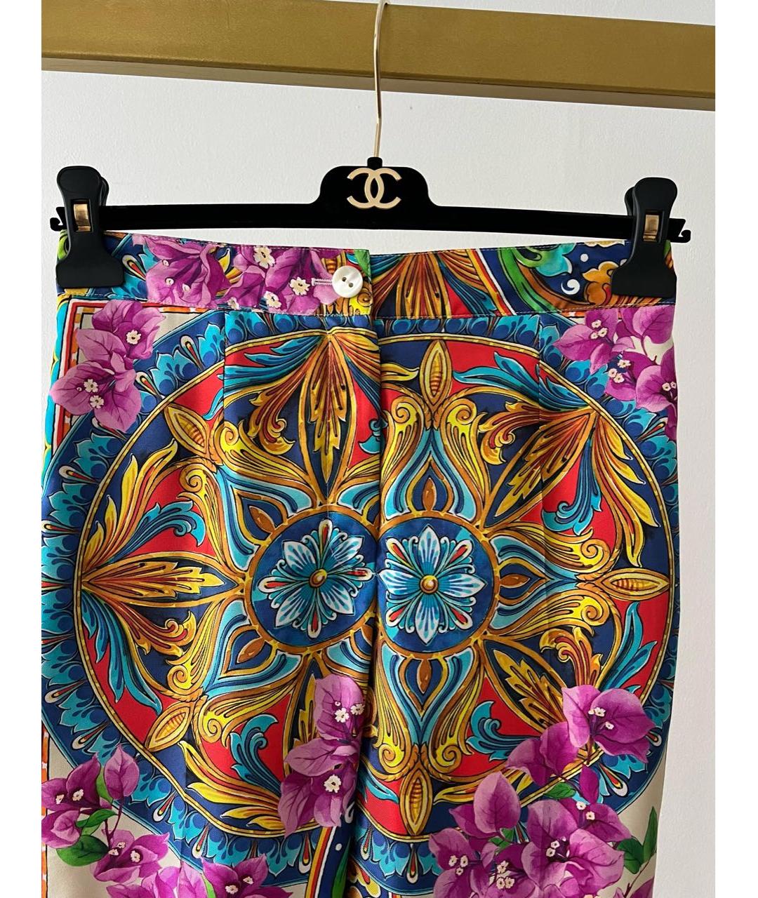 DOLCE&GABBANA Мульти брюки узкие, фото 3