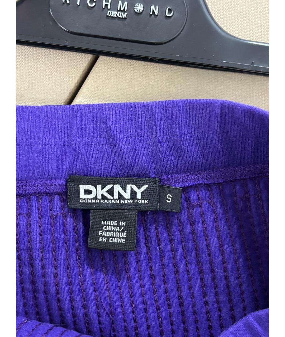 DKNY Фиолетовая юбка мини, фото 6