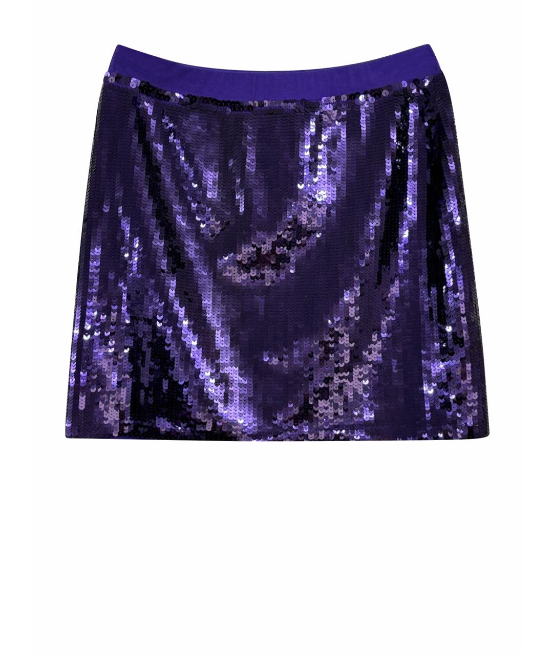 DKNY Фиолетовая юбка мини, фото 1