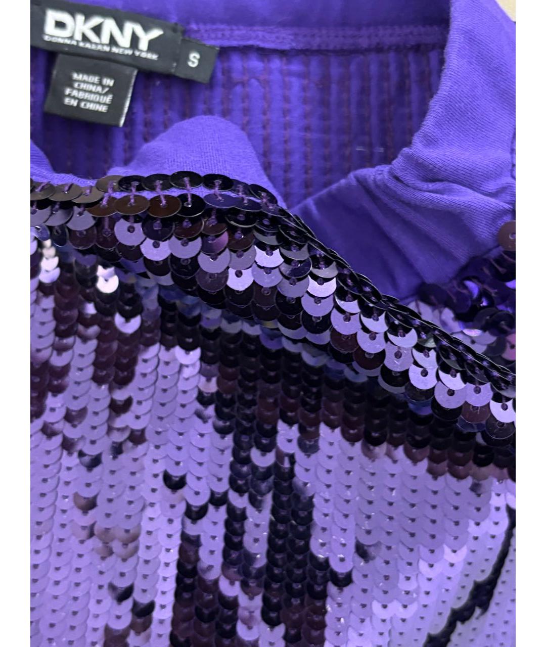 DKNY Фиолетовая юбка мини, фото 7