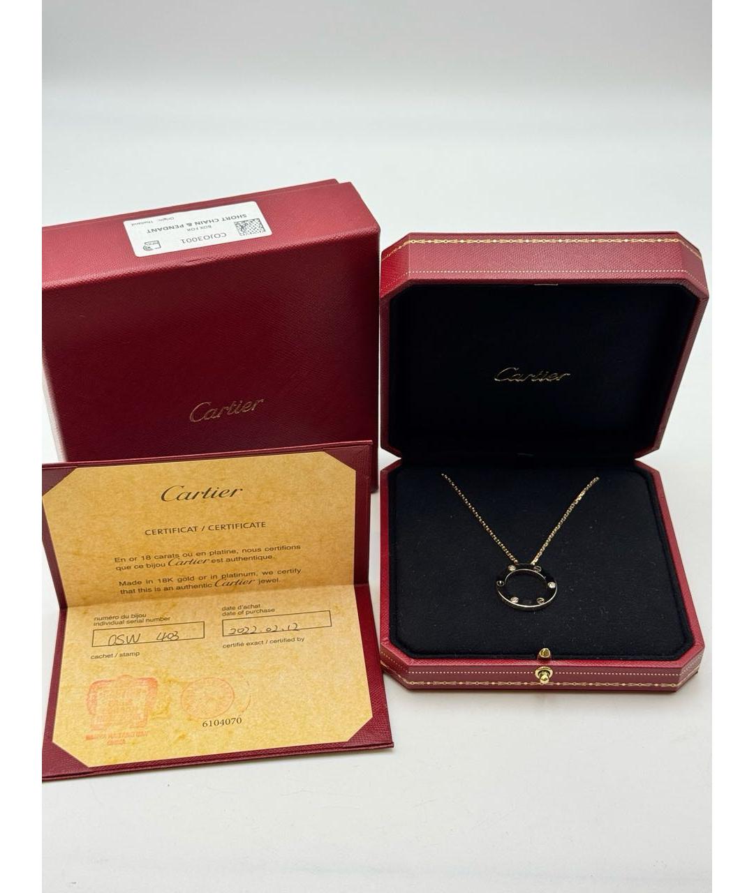 CARTIER Золотое колье из розового золота, фото 2