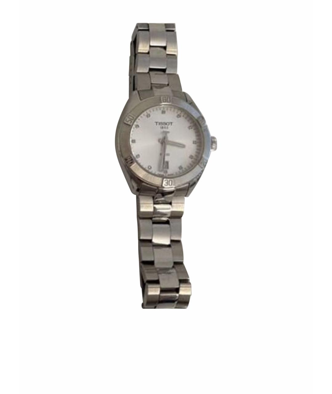 TISSOT Серебряные металлические часы, фото 1