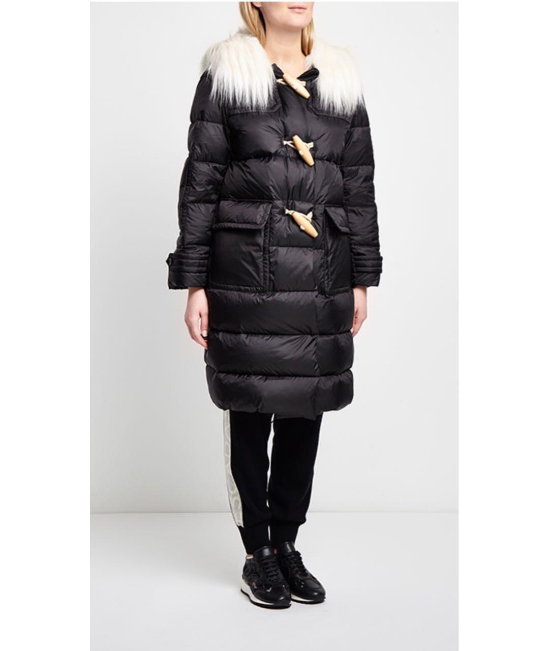 ERMANNO SCERVINO Черная полиэстеровая куртка, фото 2