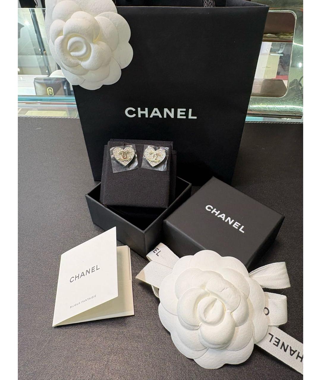 CHANEL Серебряные серьги, фото 4