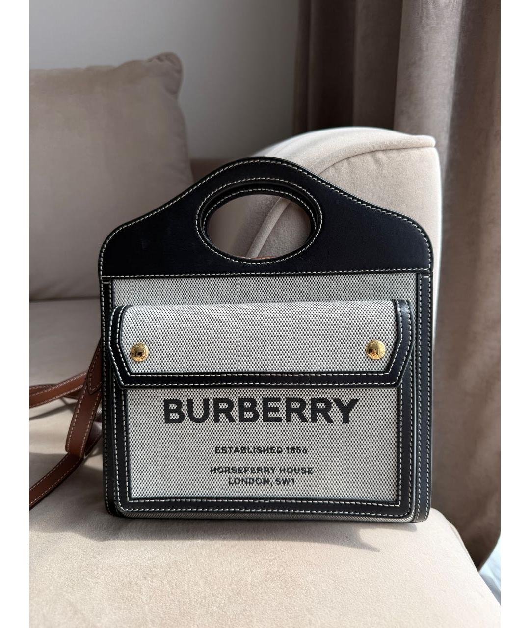 BURBERRY Мульти тканевая сумка через плечо, фото 8