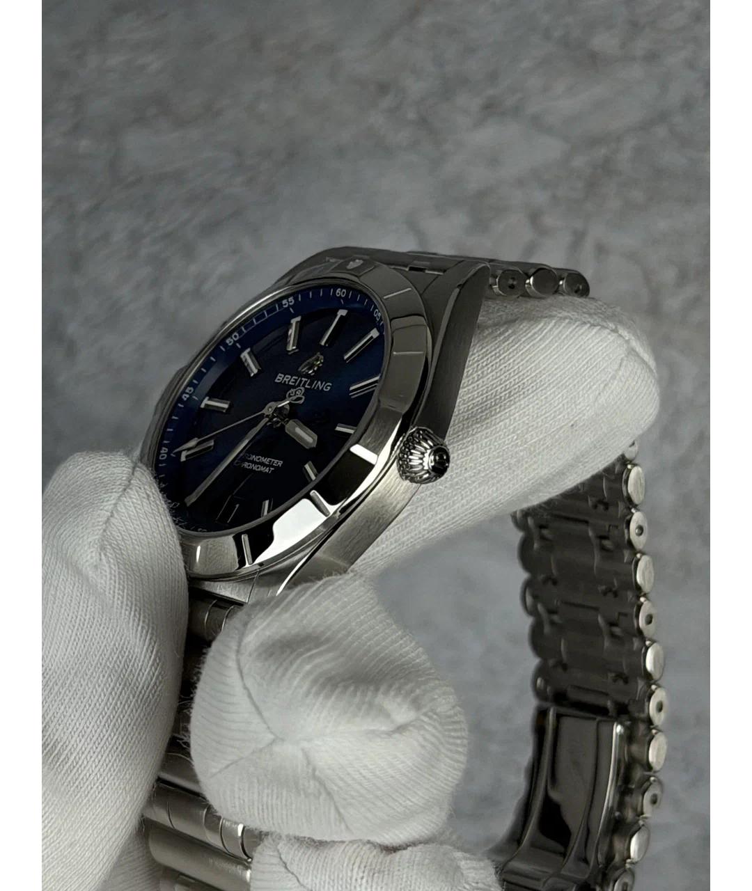 BREITLING Синие металлические часы, фото 3
