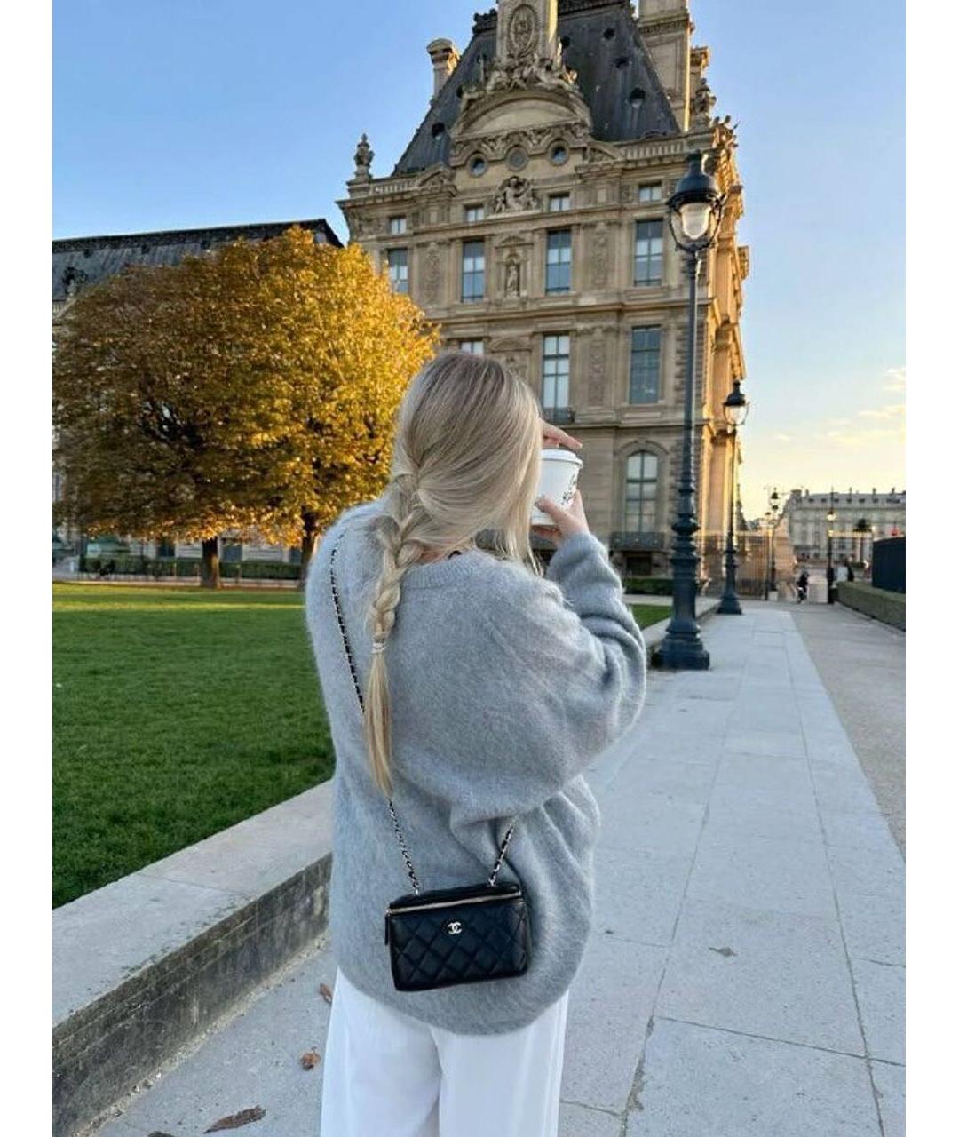 MIU MIU Черная кожаная сумка через плечо, фото 8