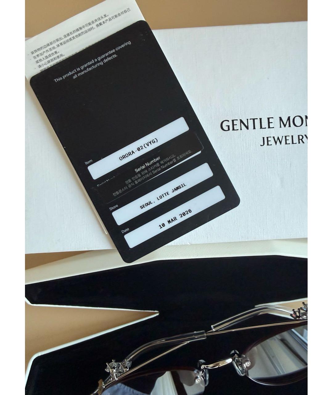 GENTLE MONSTER Серебряные металлические солнцезащитные очки, фото 8