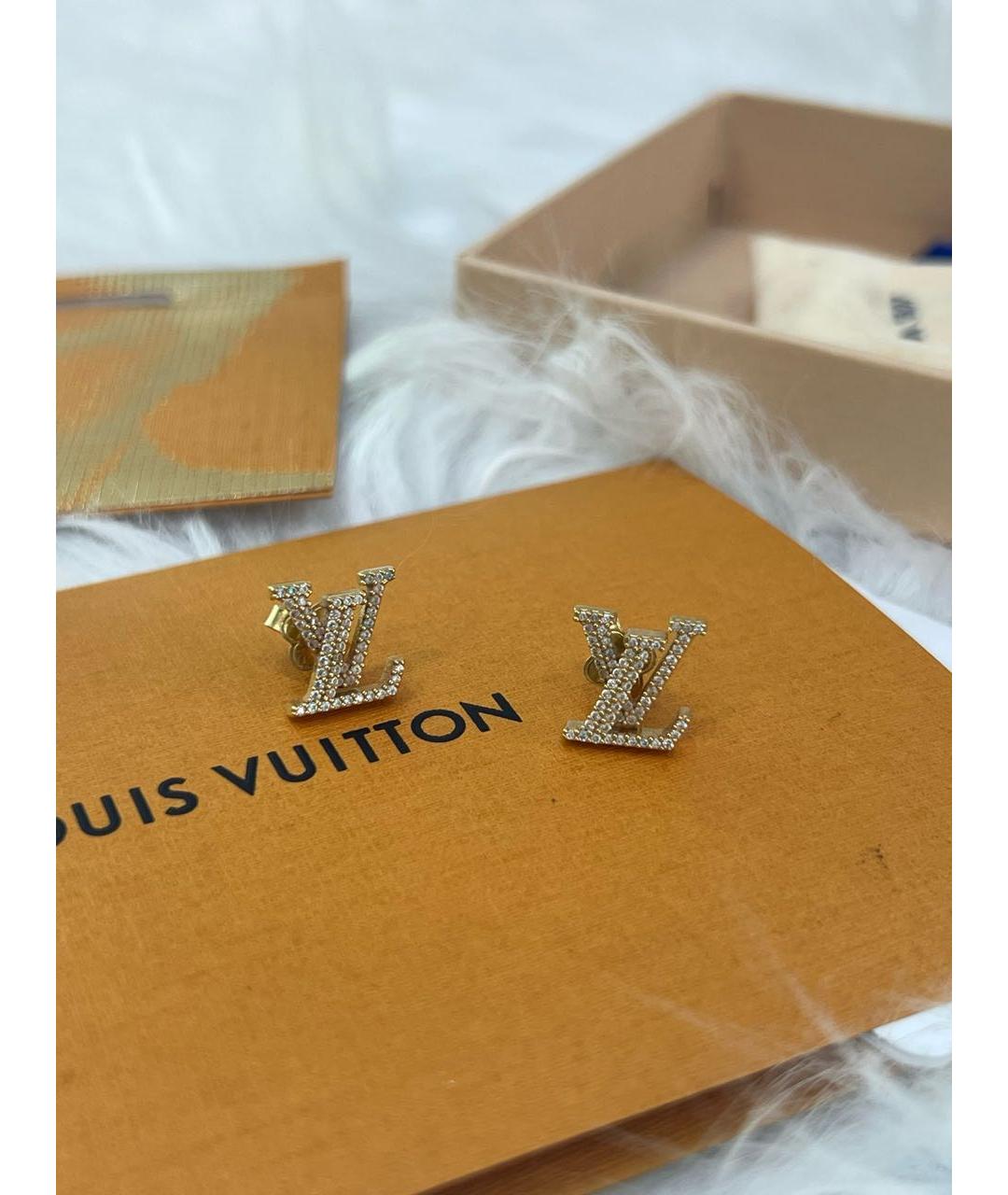 LOUIS VUITTON Золотые серьги, фото 2