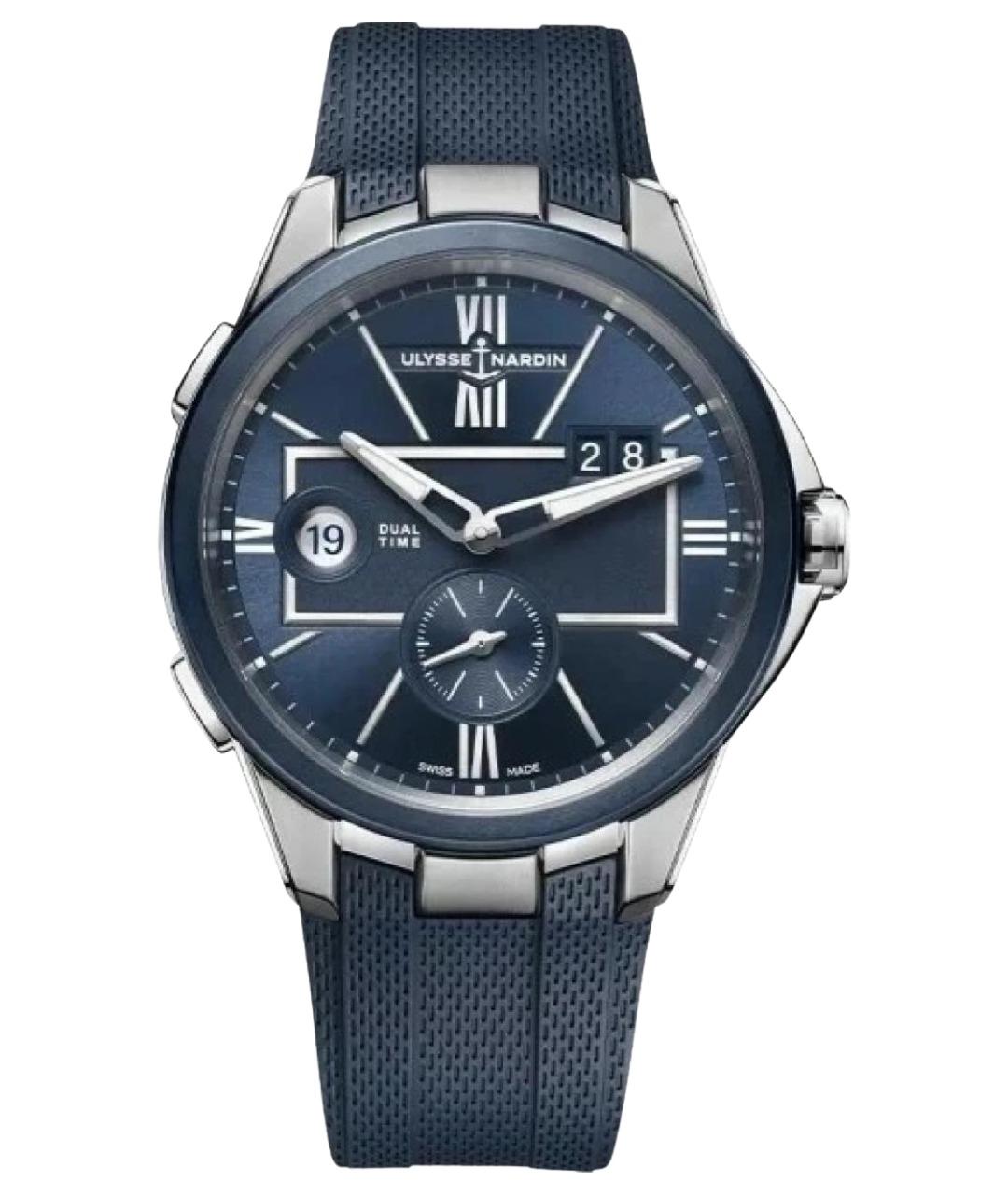 Ulysse Nardin Синие металлические часы, фото 1