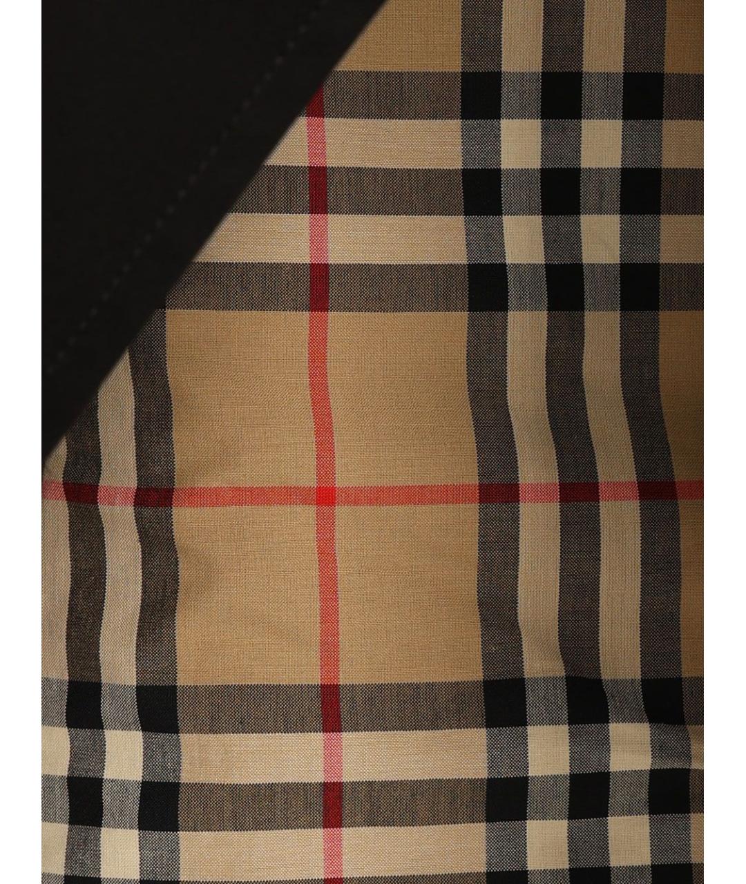 BURBERRY Черная хлопковая юбка миди, фото 5