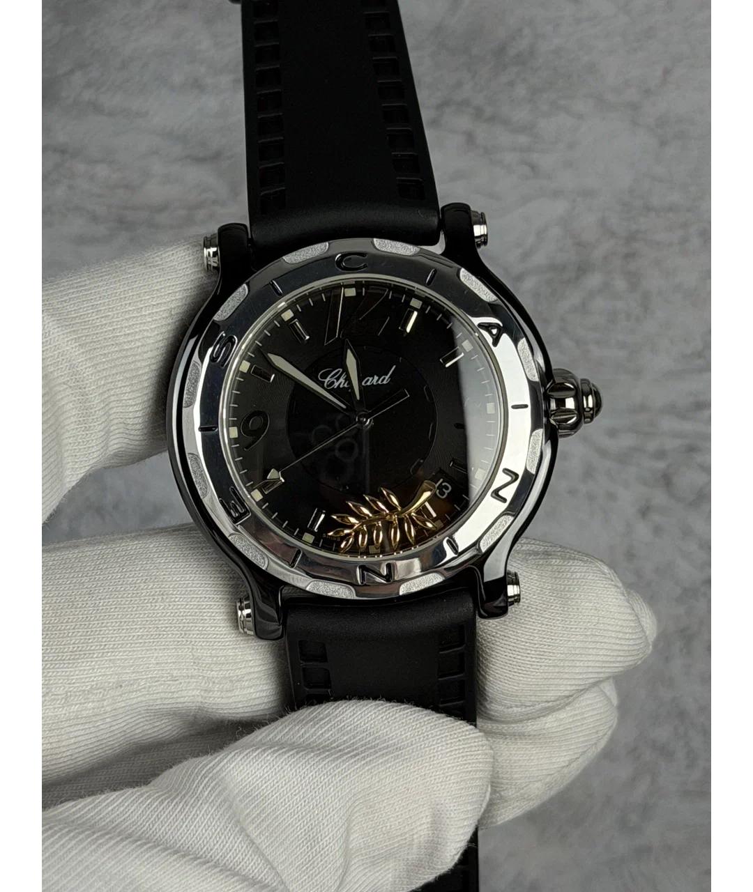 CHOPARD Черные керамические часы, фото 2
