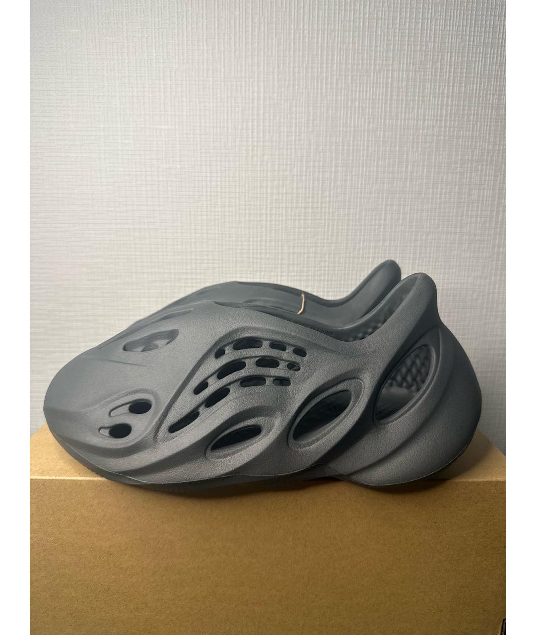 ADIDAS YEEZY Черные шлепанцы, фото 2