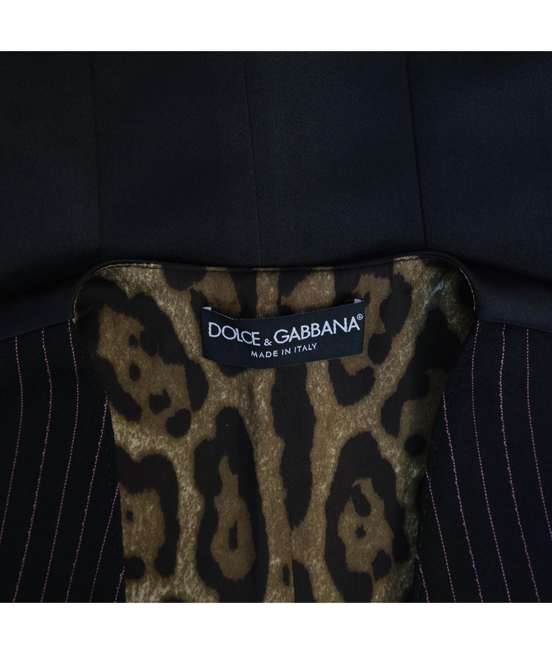 DOLCE&GABBANA Темно-синий шерстяной жилет, фото 3