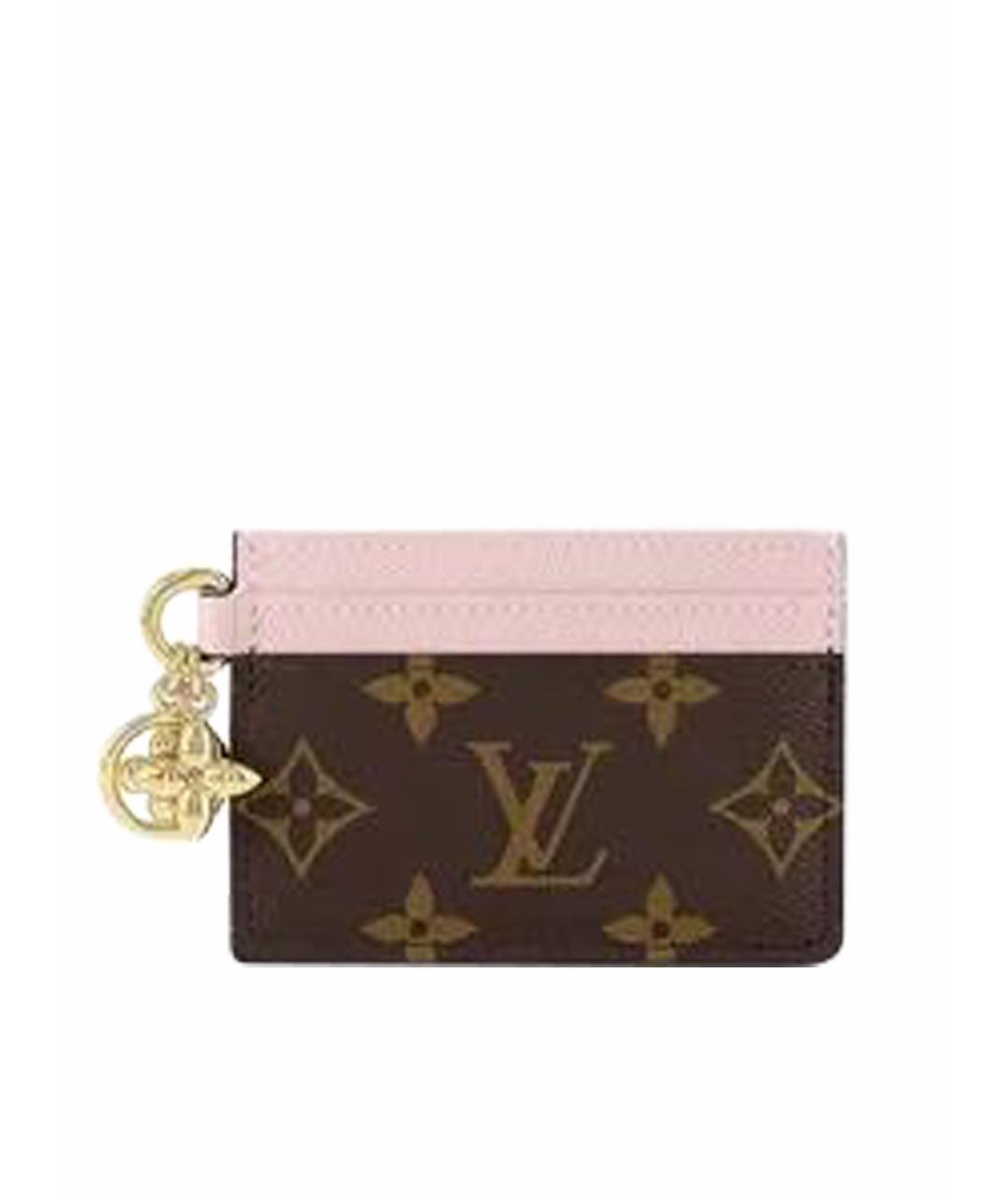 LOUIS VUITTON Коричневый кардхолдер, фото 1