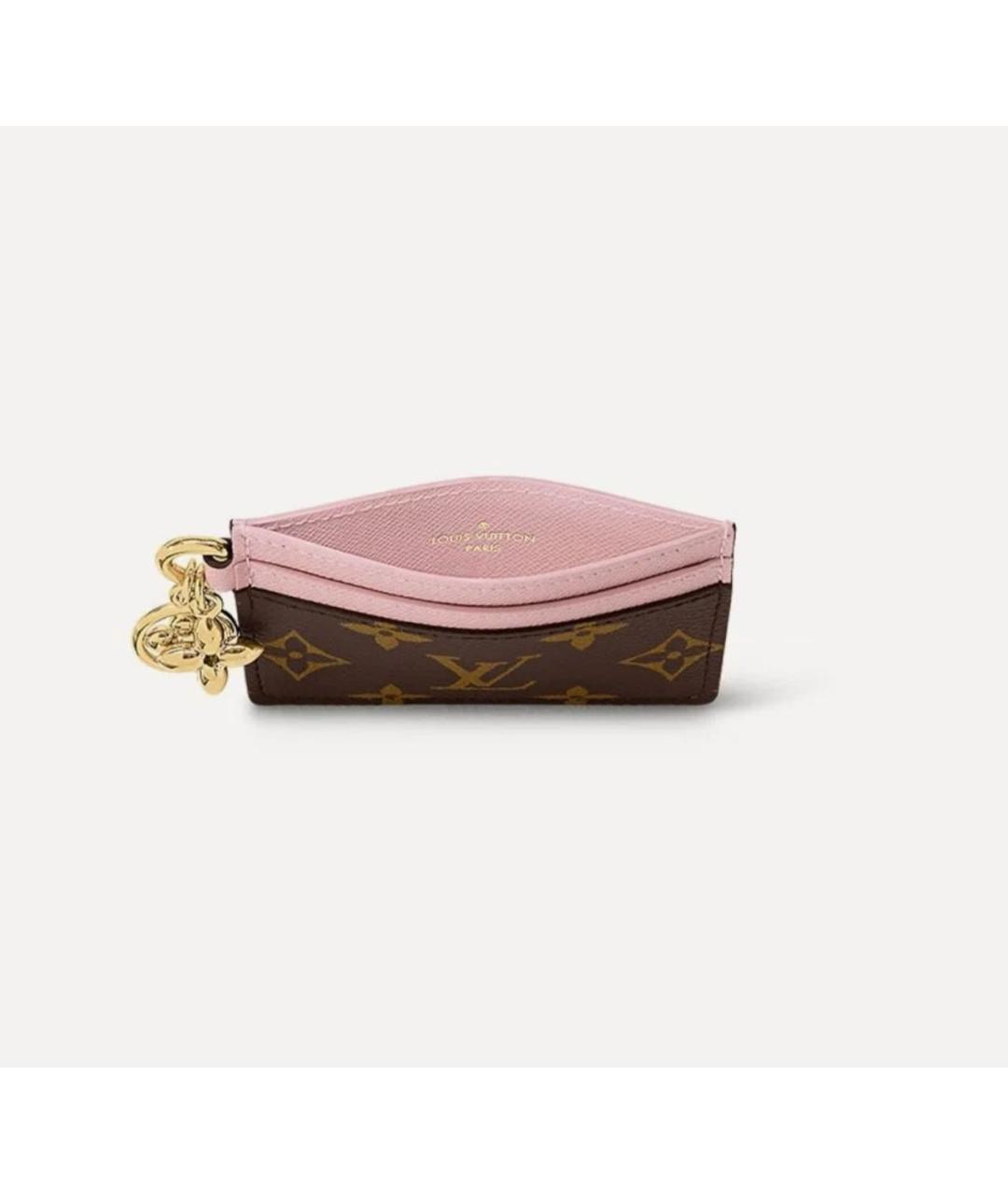 LOUIS VUITTON Коричневый кардхолдер, фото 3