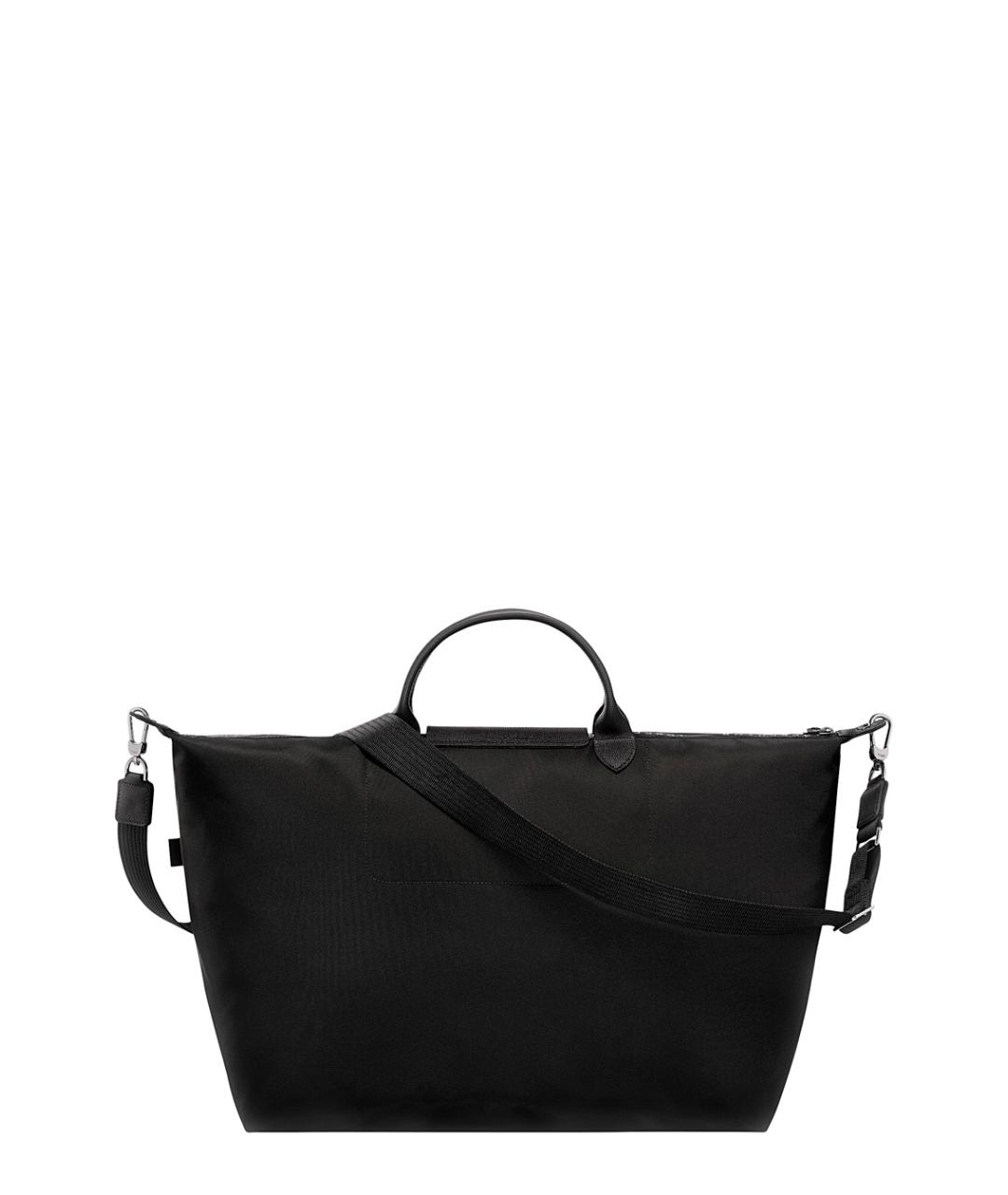 LONGCHAMP Черная тканевая сумка тоут, фото 2