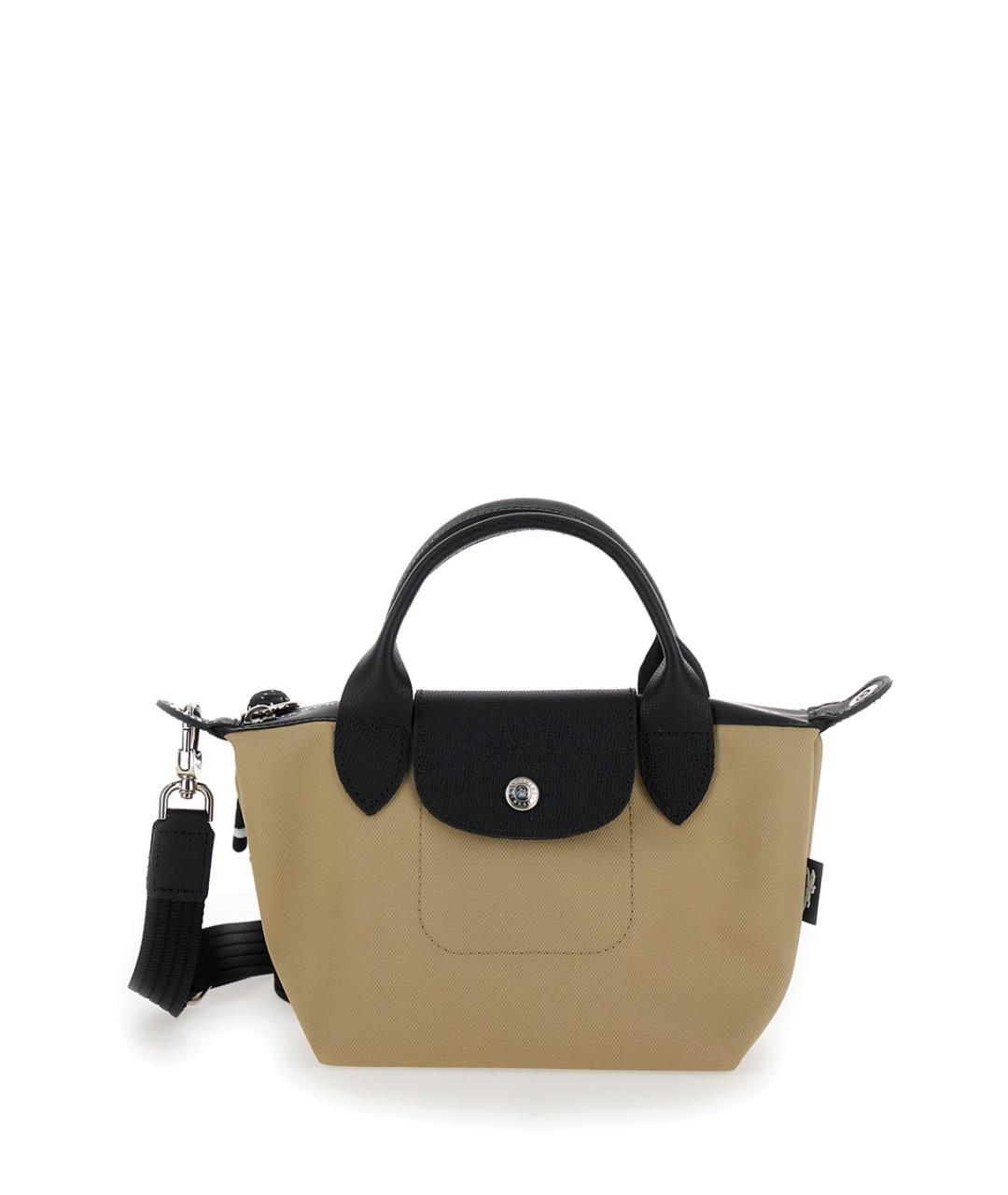 LONGCHAMP Бежевая синтетическая сумка через плечо, фото 1
