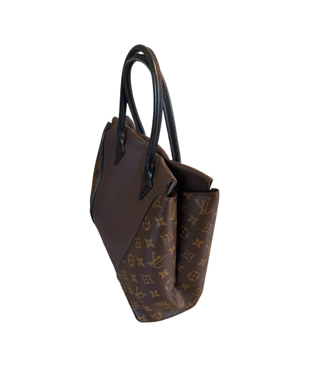 LOUIS VUITTON Коричневая кожаная сумка с короткими ручками, фото 2