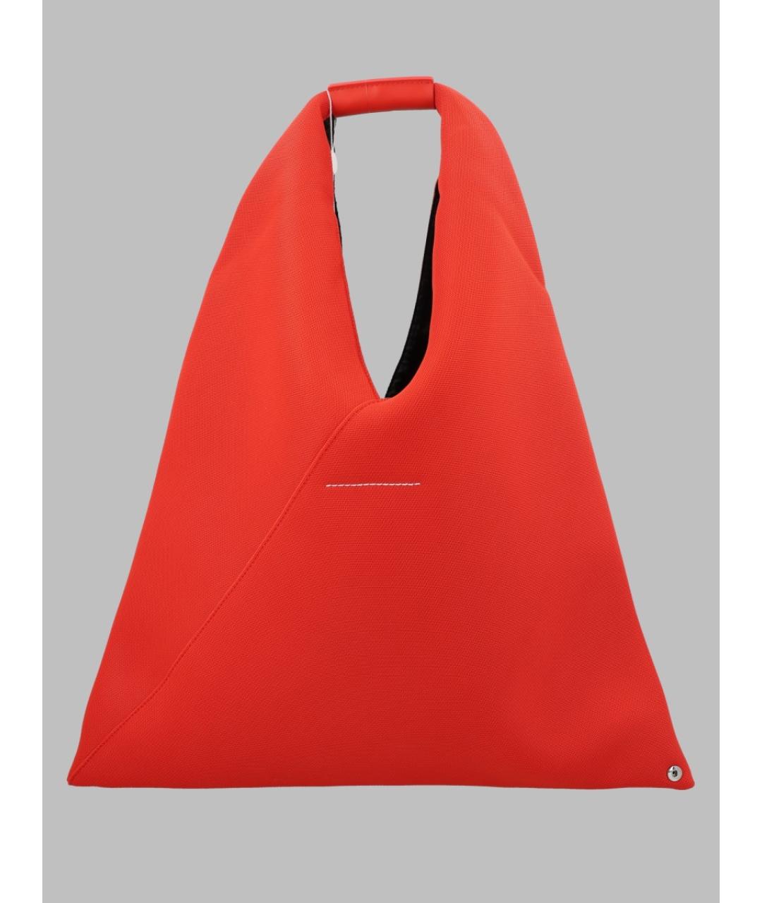 MM6 MAISON MARGIELA Оранжевая синтетическая сумка тоут, фото 2