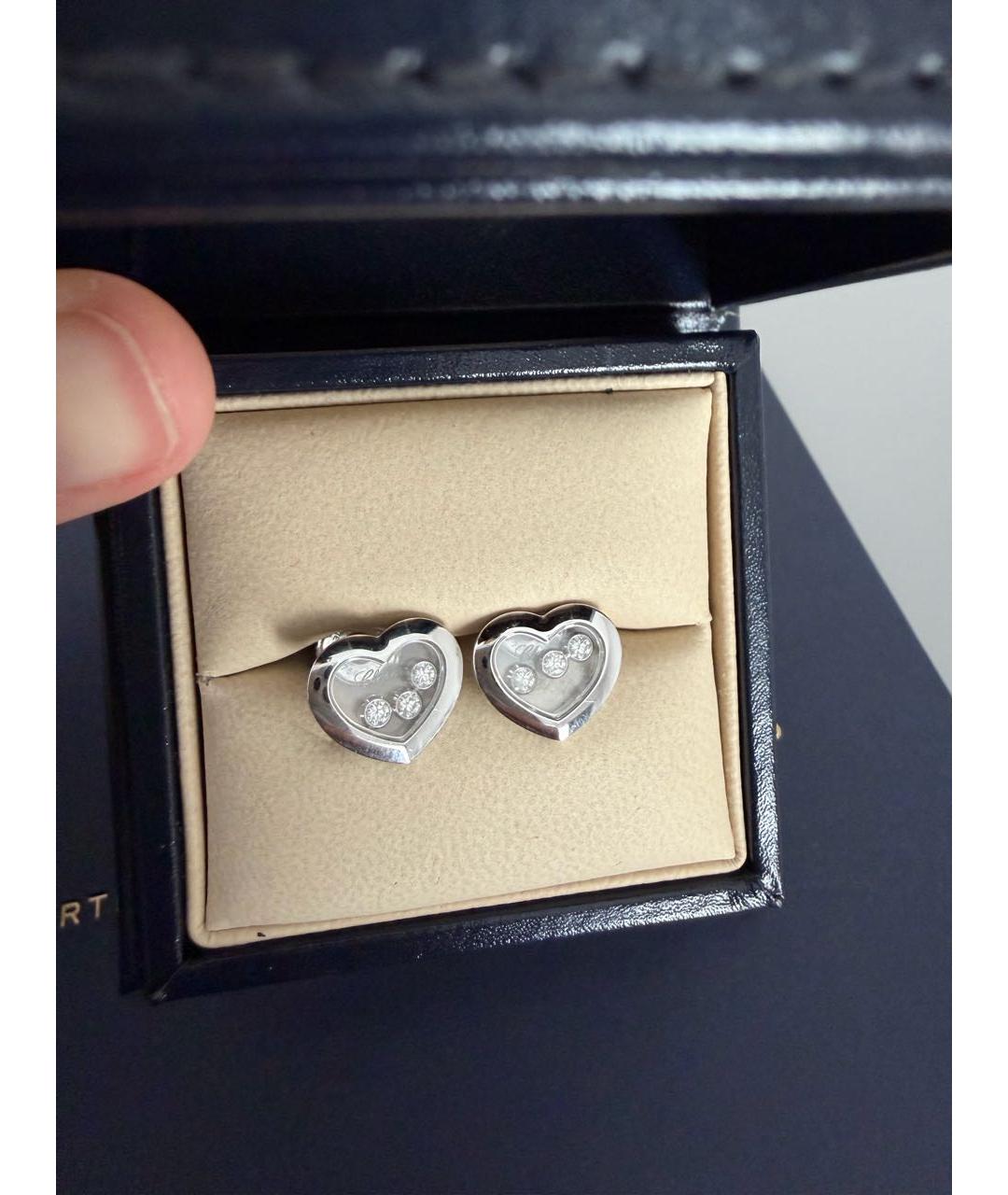 CHOPARD Серебряные серьги из белого золота, фото 9