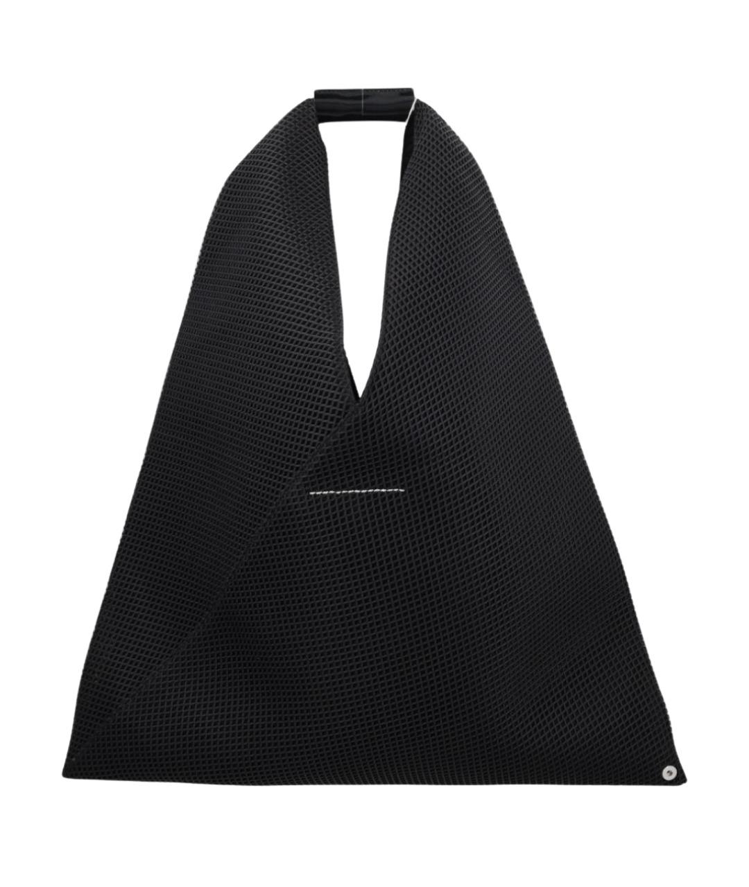 MM6 MAISON MARGIELA Черная синтетическая сумка тоут, фото 2