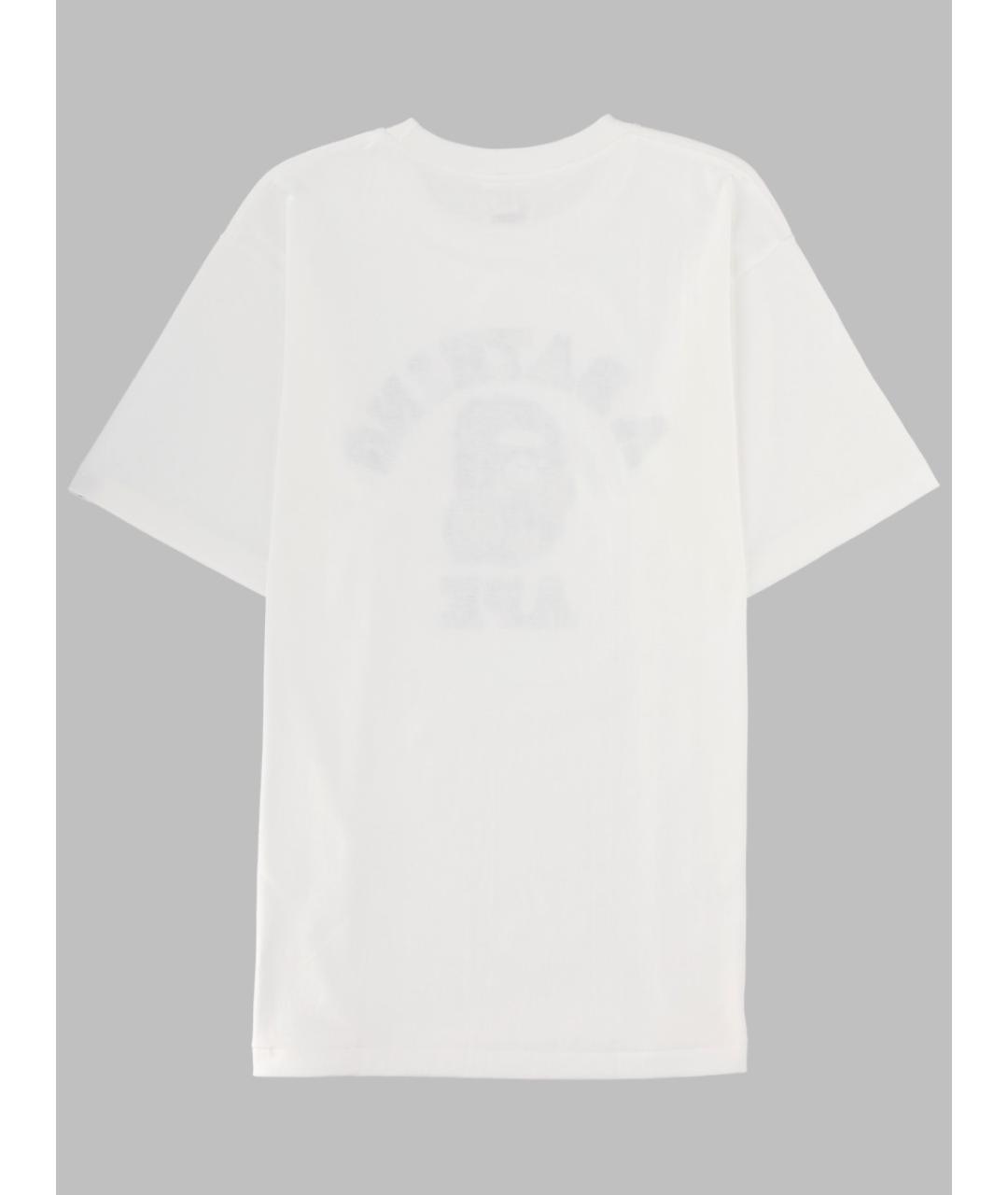 A BATHING APE Белая хлопковая футболка, фото 2