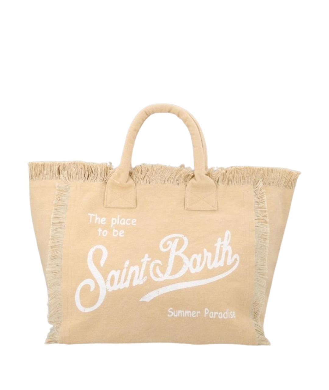 MC2 SAINT BARTH Бежевая хлопковая сумка тоут, фото 1