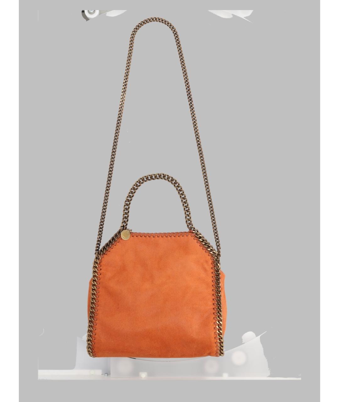 STELLA MCCARTNEY Оранжевая сумка тоут из искусственной кожи, фото 3