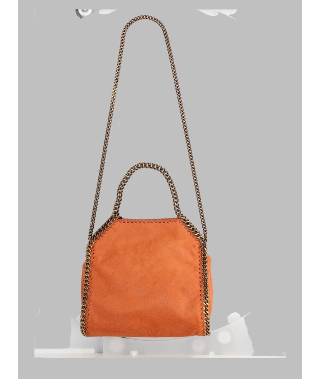 STELLA MCCARTNEY Оранжевая сумка тоут из искусственной кожи, фото 2