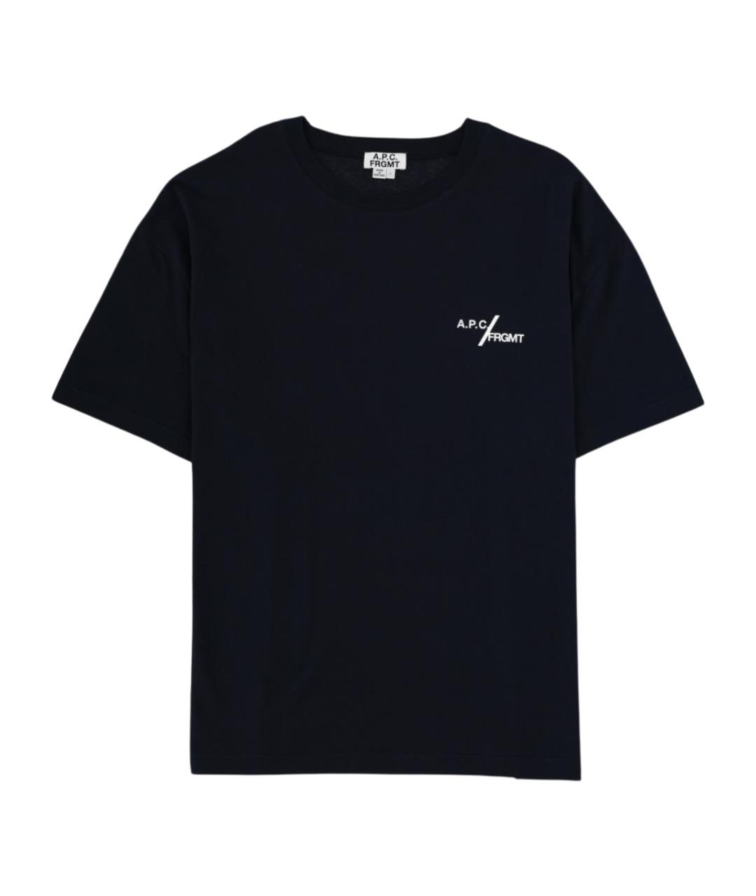 A.P.C. Черная хлопковая футболка, фото 1