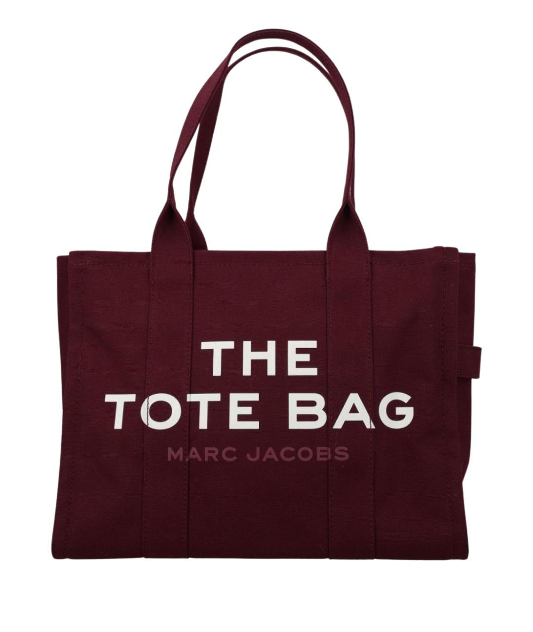 MARC JACOBS Бордовая хлопковая сумка тоут, фото 1