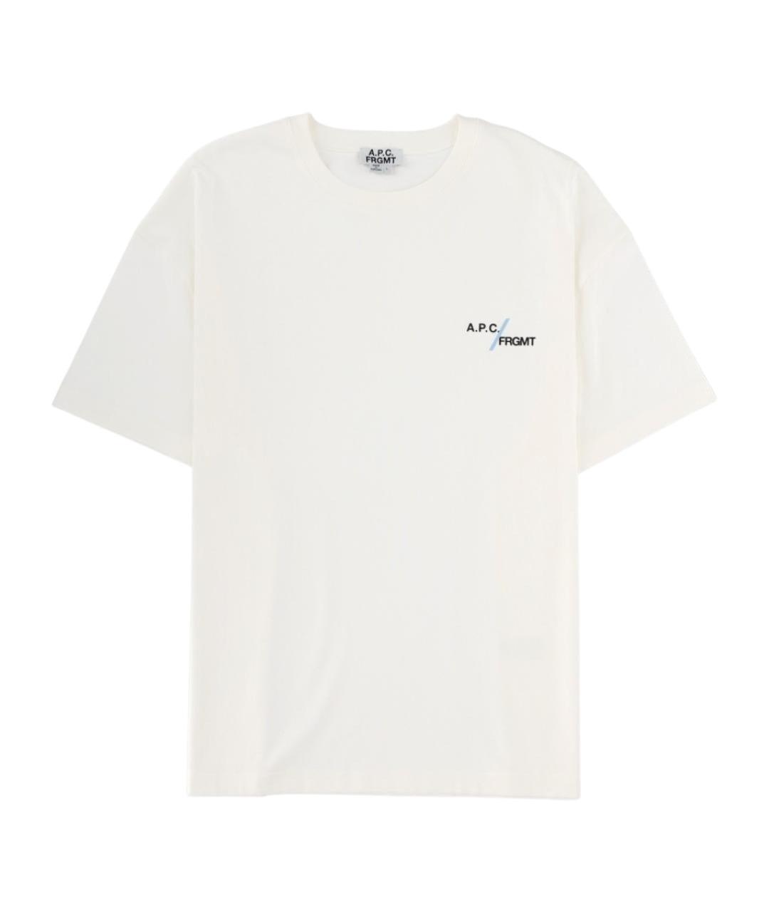A.P.C. Белая хлопковая футболка, фото 1
