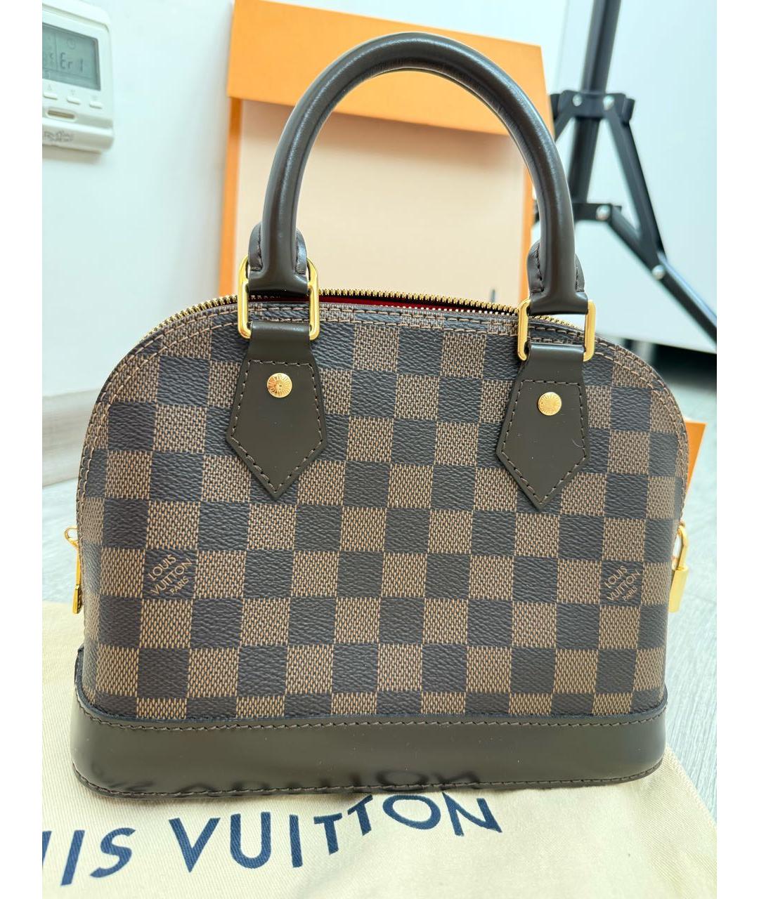 LOUIS VUITTON Коричневая сумка с короткими ручками, фото 3