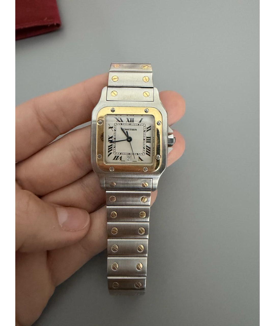 CARTIER Серые часы из желтого золота, фото 7