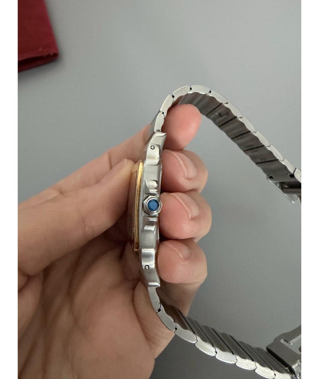 CARTIER Серые часы из желтого золота, фото 3