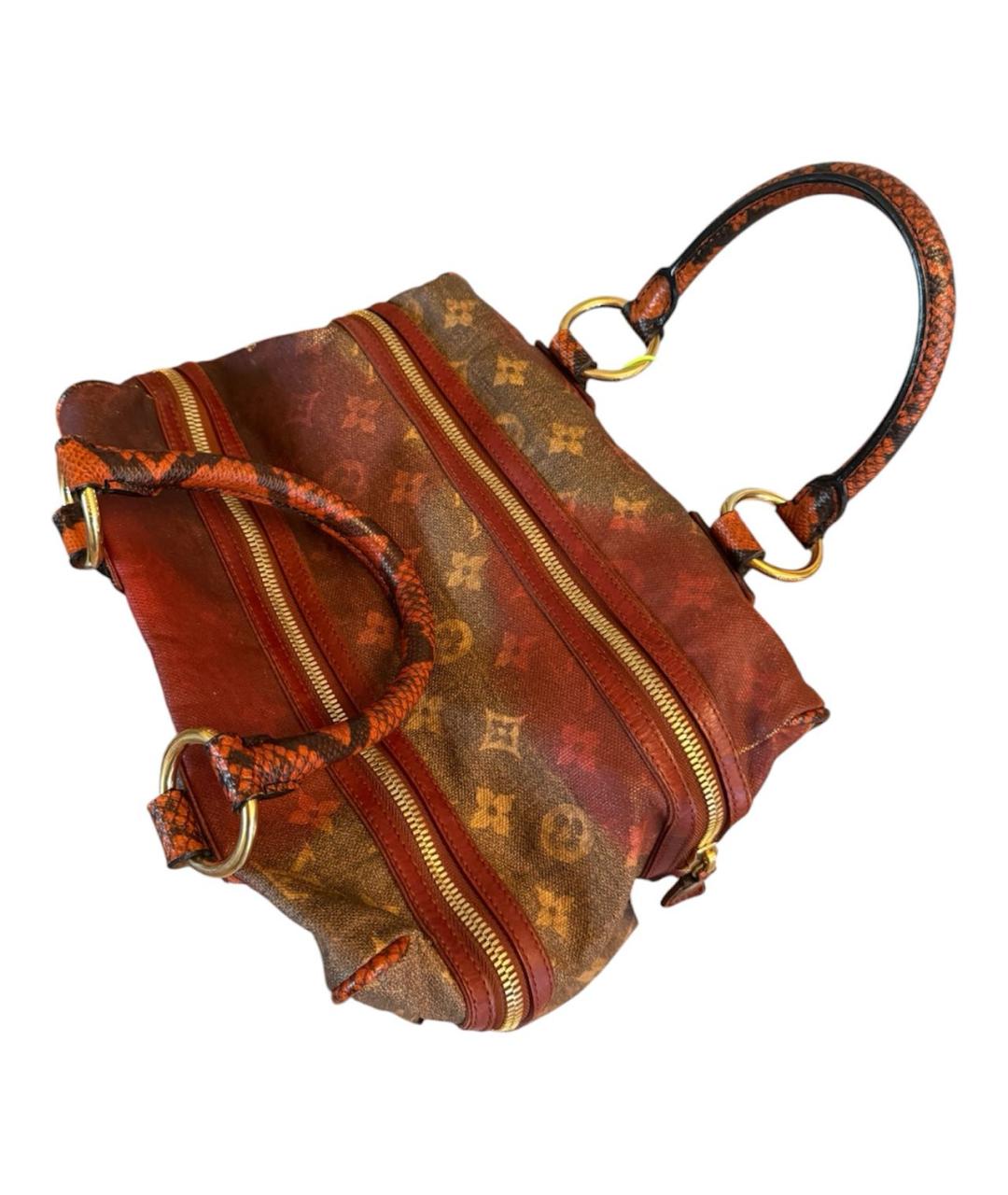 LOUIS VUITTON Бордовая сумка с короткими ручками, фото 6